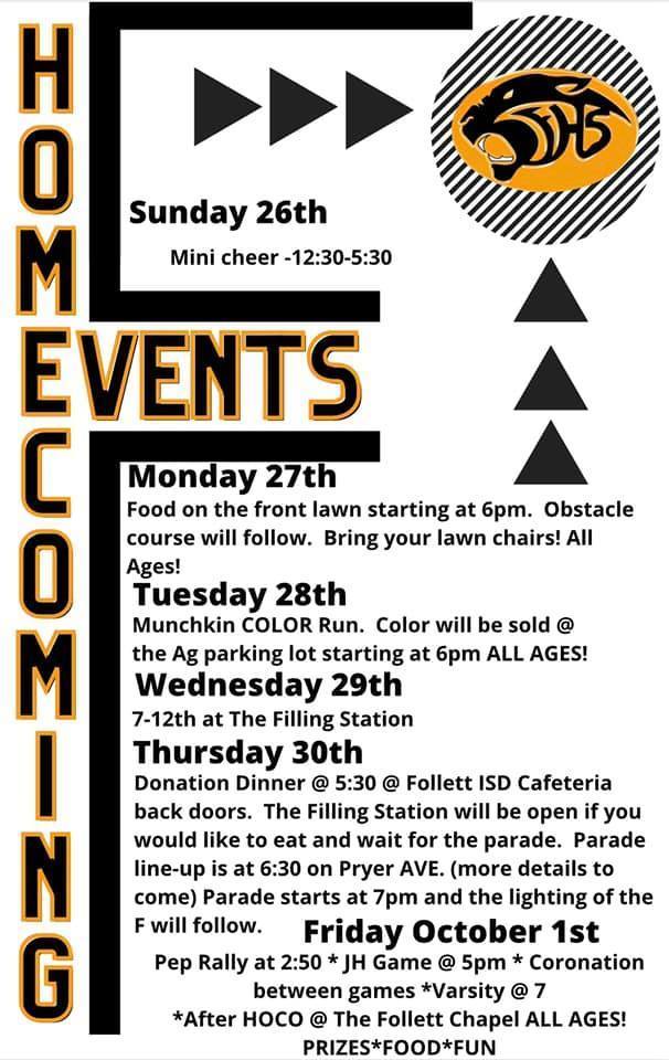 Homecoming Week Events
