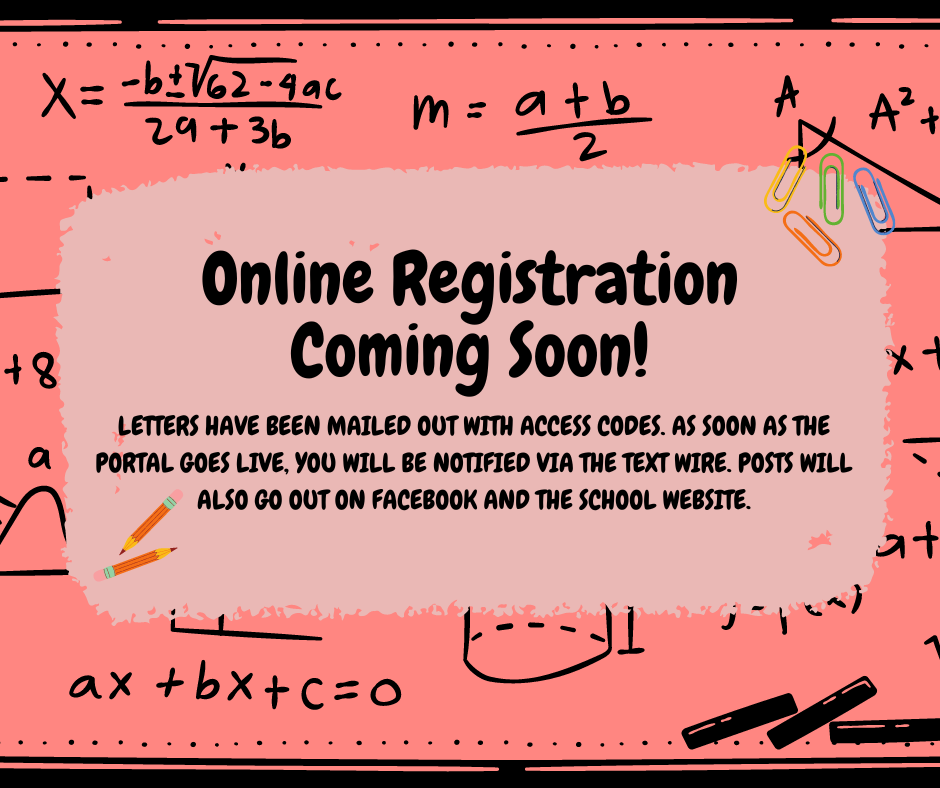 Online Registration Coming Soon