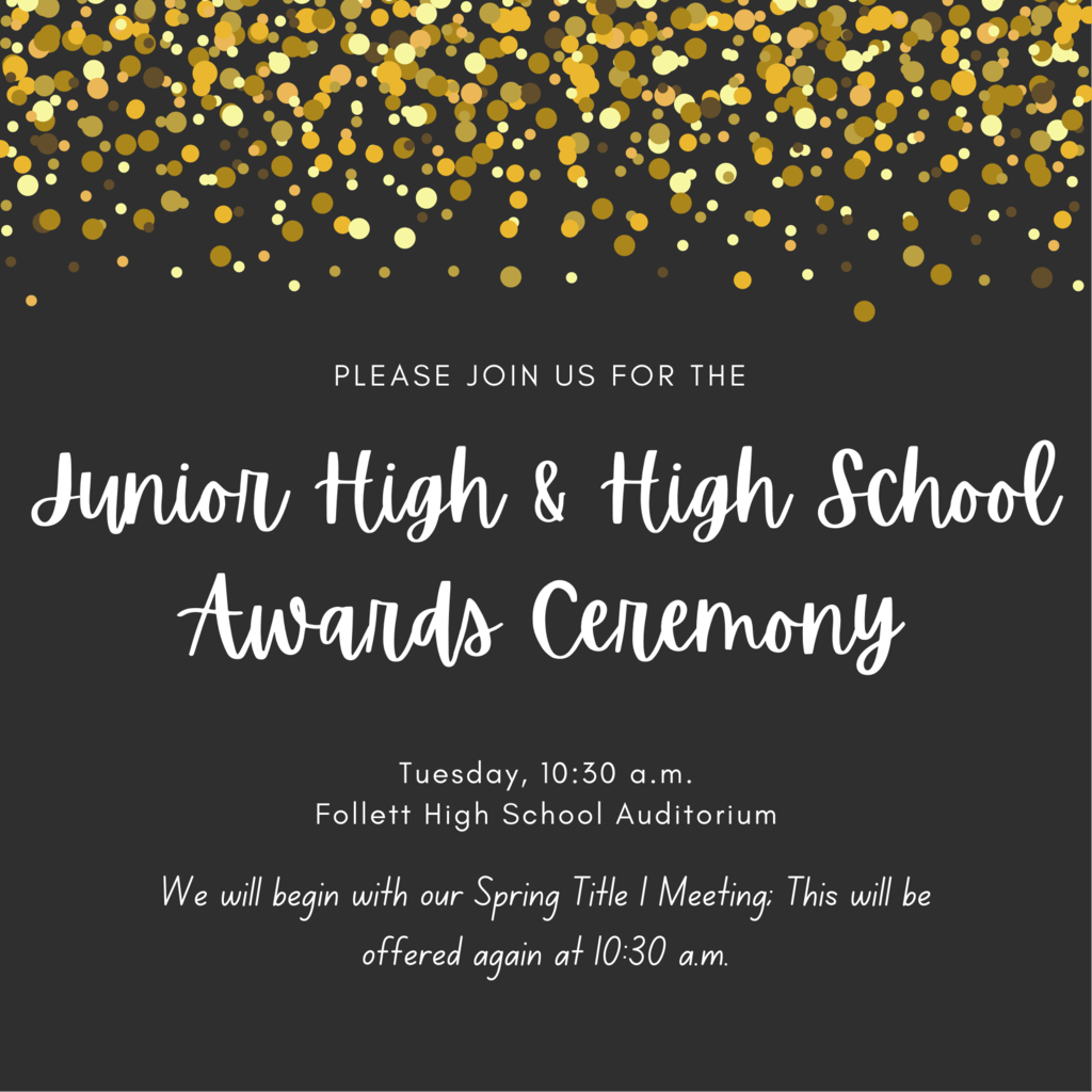 Junior High & High School Awards Ceremony
